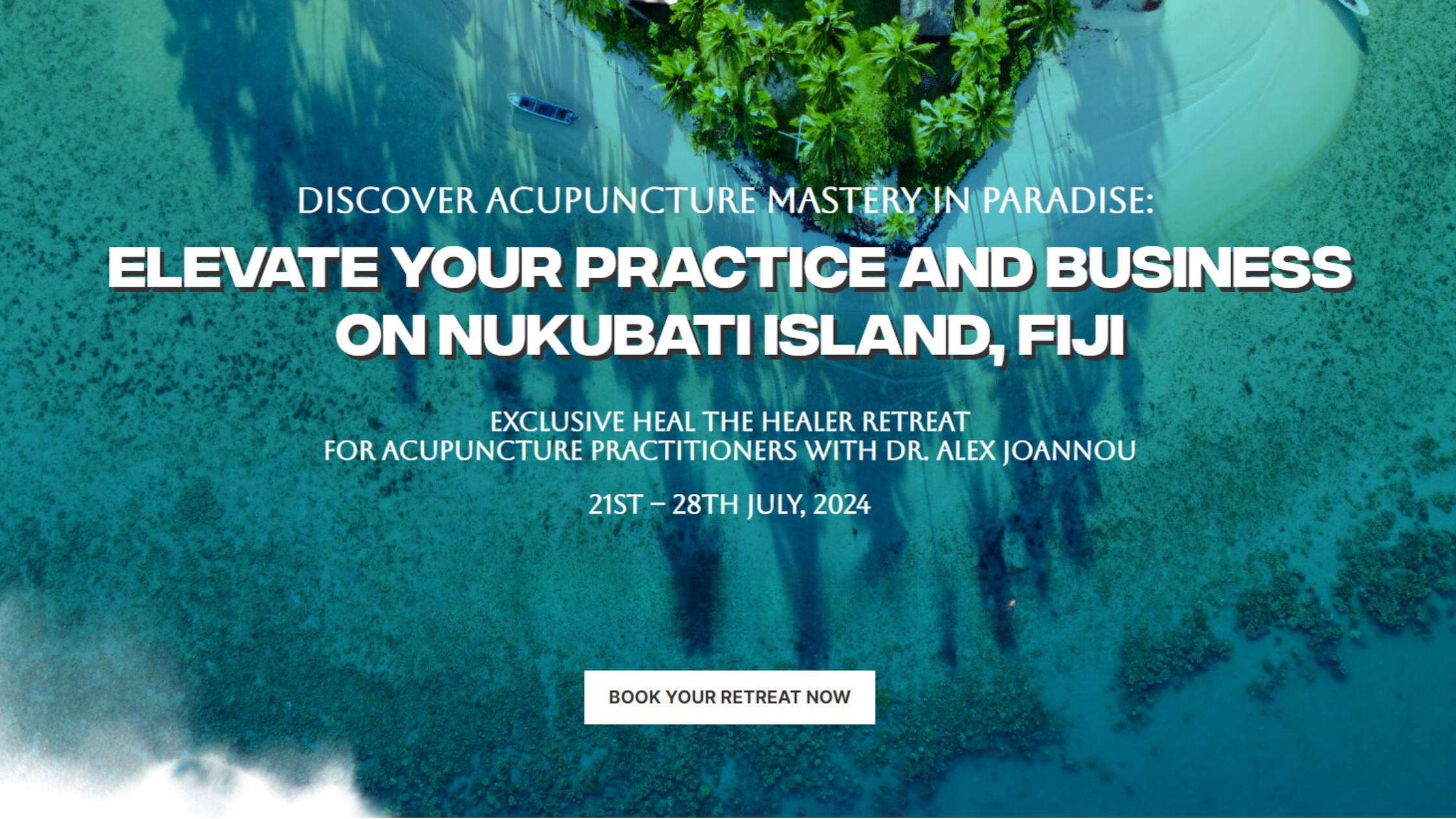 elevate your practice and business on Nukubati Island, Fiji