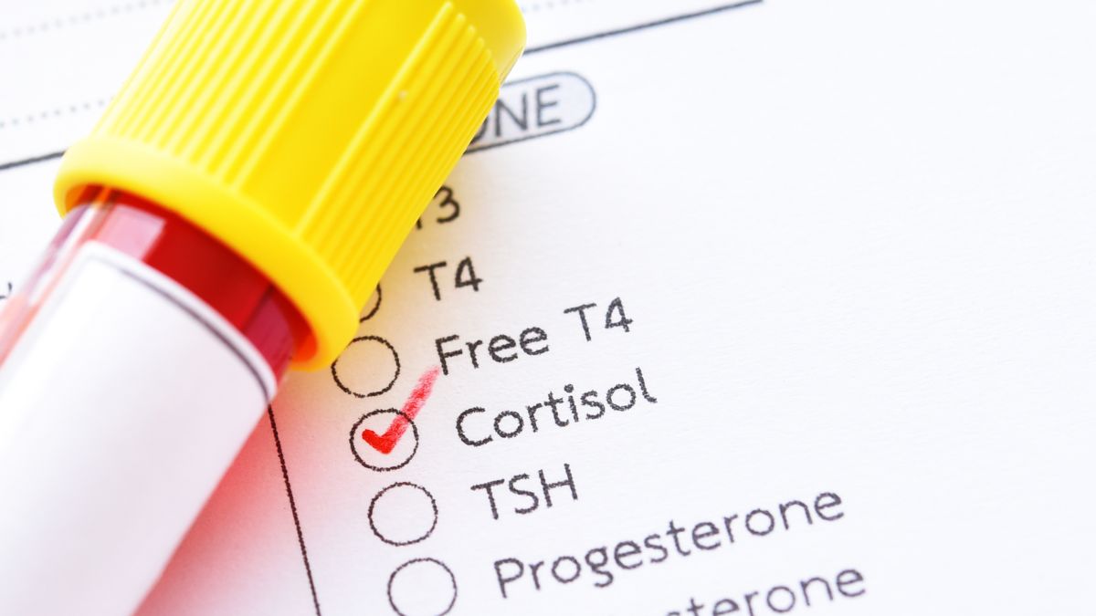 A medical test which shows that cortisol is part of the test